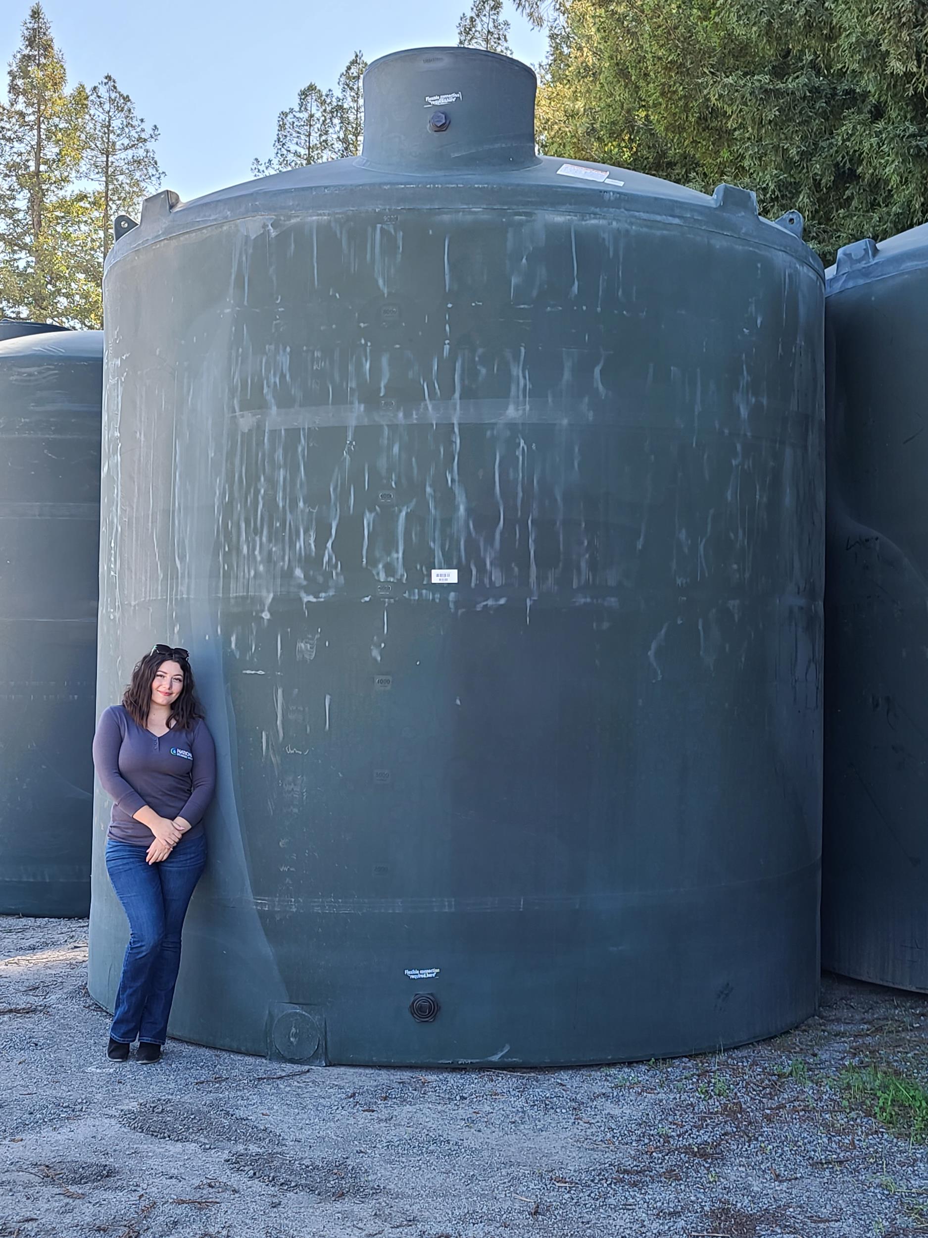 10000 Gallon Vertical Water Storage Tank 144D x 161H