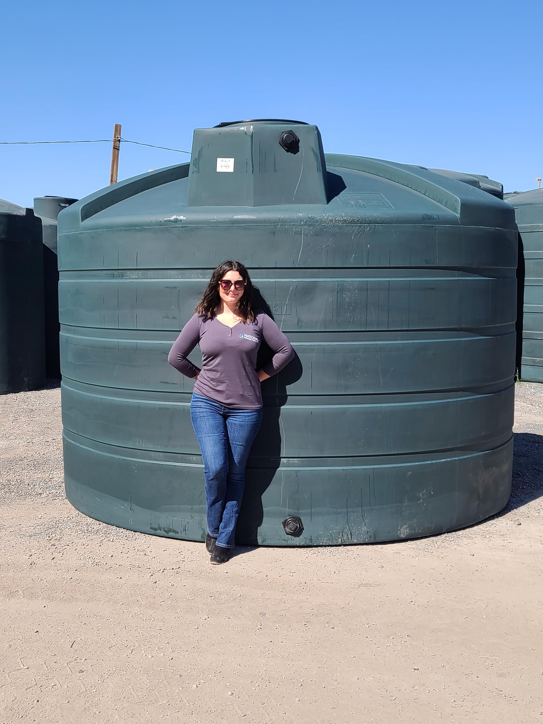 5,050 Gallon Water Storage Round Tank 129”D x 96”H