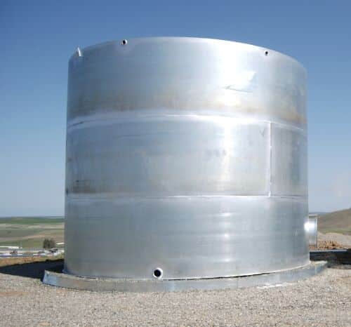 Water Glass Lined Steel Storage Tanks, Capacity: 10000 KL