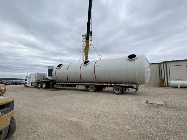 35000 Gallon Underground Fiberglass Tank - Diameter:  10 ft